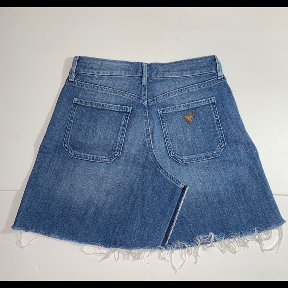 NEW GUESS Patched Denim Skirt 25 - Picture 9 of 16